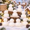 10 pcs Handmade DIY Painting Snowman Styrofoam Snowman Foam Models  Holiday Party Favor