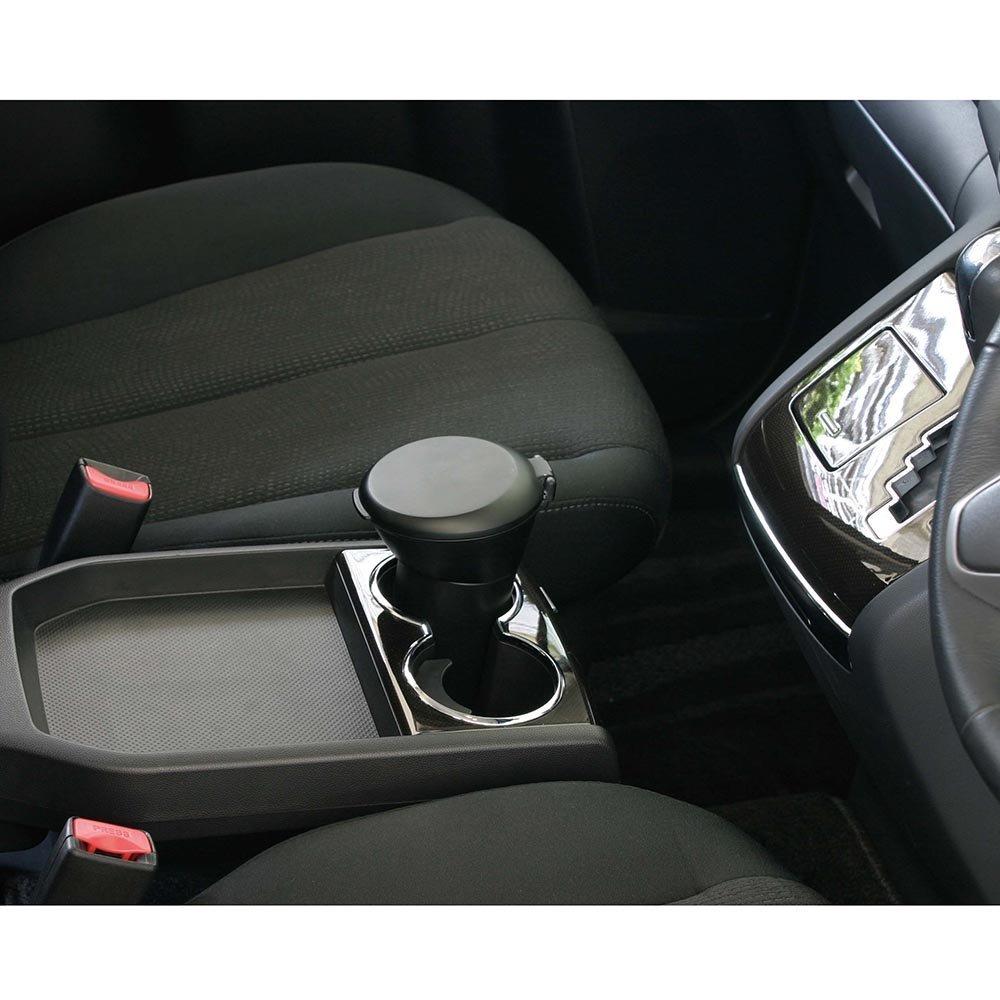 Napolex Japan FIZZ-899 Automotive Car Big Ashtray for Cup Holder Black Universal