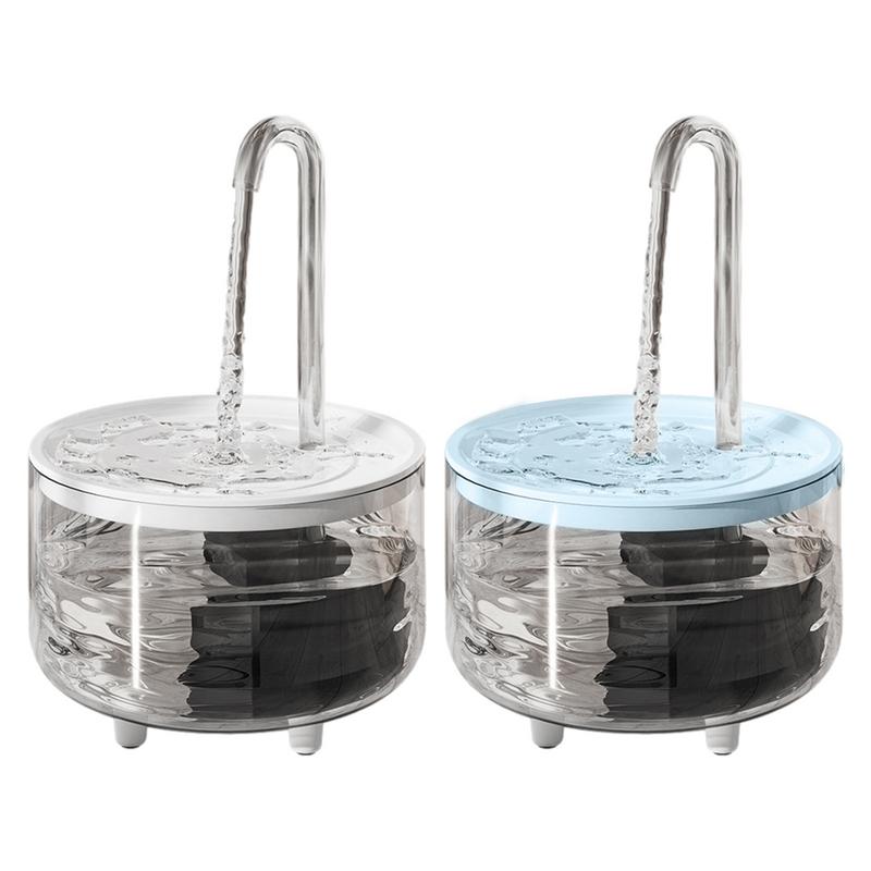 Pet Water Fountain 1L USB Wireless Water Fountain Dog Bowl Automatic Cat Water Dispenser Clear Pet Fountain To Keep Pets