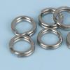 Fishing Split Rings 100Pcs Stainless Steel Lure Rings Saltwater Terminal Tackles Split Rings Fishing Connectors Snap Rings