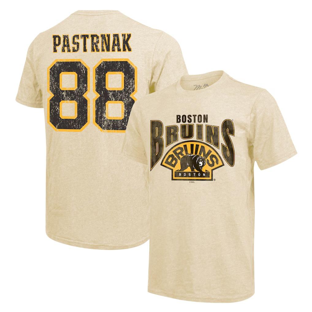 

David Pastrnak Boston Bruins Fanatics 2026 Comfortable Breathable Summer Stadium Series Authentic Stack Name Number TShirt S