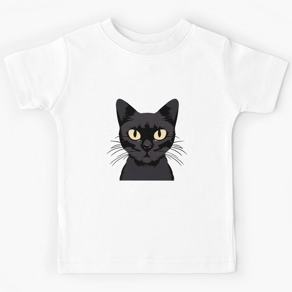 Black Cat Kids T-Shirt 120