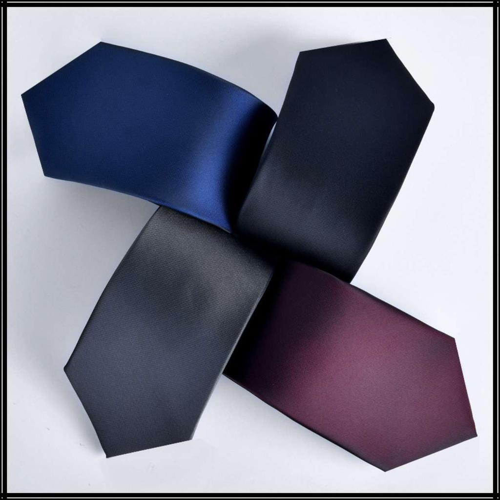 [White Fang] Formelles Krawatte, Einfarbig, Polyester, Business, Elegant, Herren NC141 (Wein)