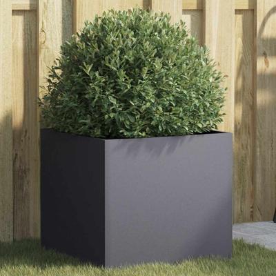 Vidaxl Donica, Antracytowa, 42X40X39 Cm, Stal