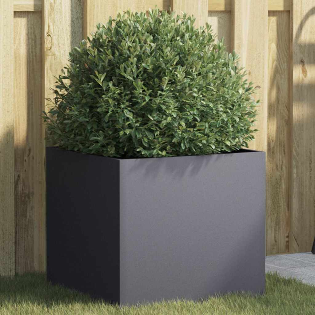 Vidaxl Donica, Antracytowa, 42X40X39 Cm, Stal