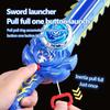 Creative Kid Sword Launcher Led Spinning Top Toy Hand Cranked Color Luminous Spinning Toys For Boys Girls Children Gifts