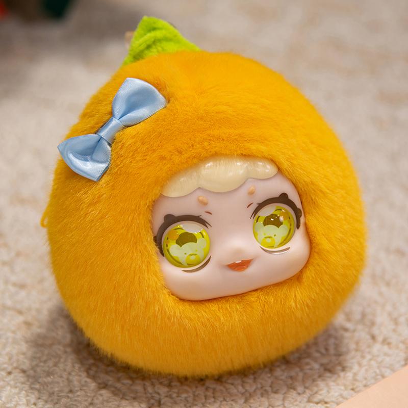 

Vinyl Plush Dolls Adorable Macaron Fruit Coin Purses (Lemon/Avocado/Strawberry/Orange) Birth Date Gifts great for daily use 15CM мандариновый