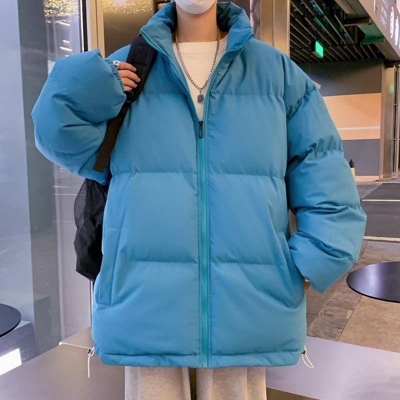 New Autumn and Winter Leisure Sports Versatile Men and Women Couple Cotton Clothes Fake Two Hooded Thickened Warm Cotton Coat