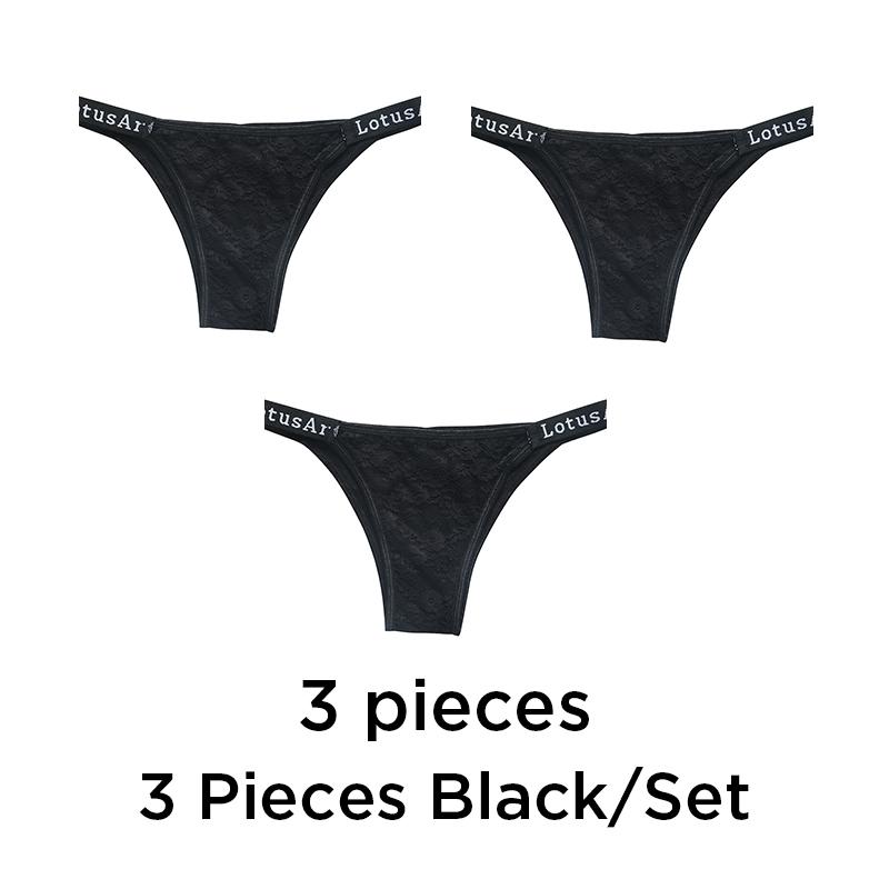 YOUULAR, 3 шт./лот, женские бесшовные кружевные трусики, сексуальные хлопковые трусы, стринги, женские с низкой посадкой, ажурное интимное белье, нижнее белье M