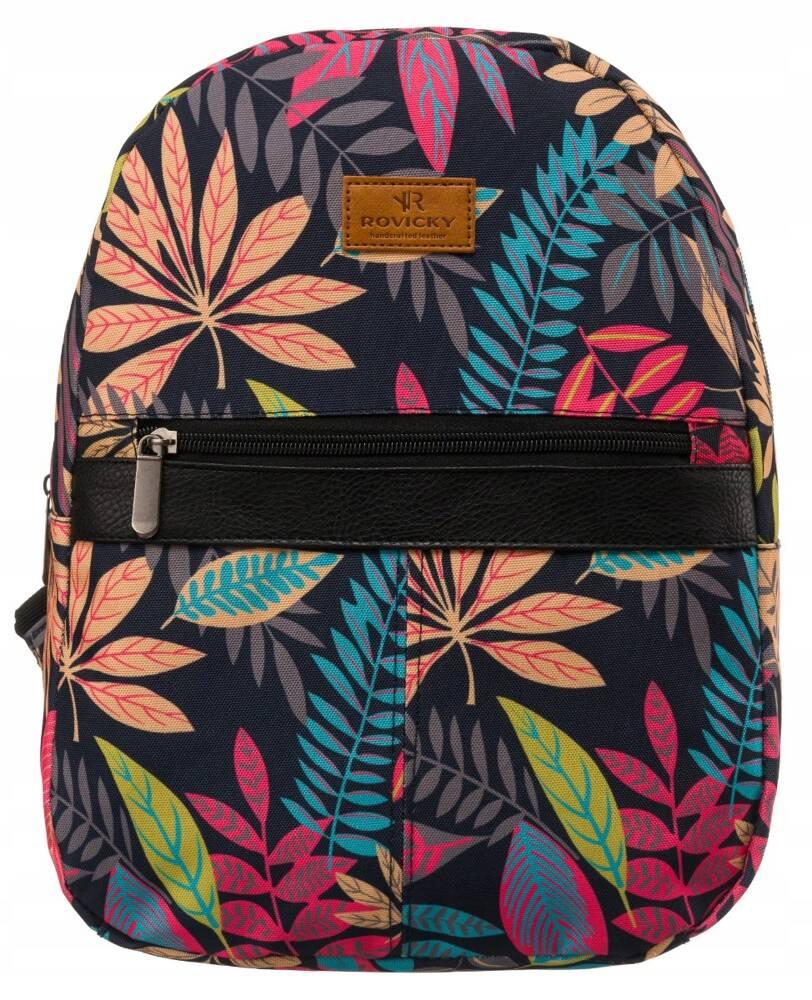 Patterned, urban women's backpack - Rovicky