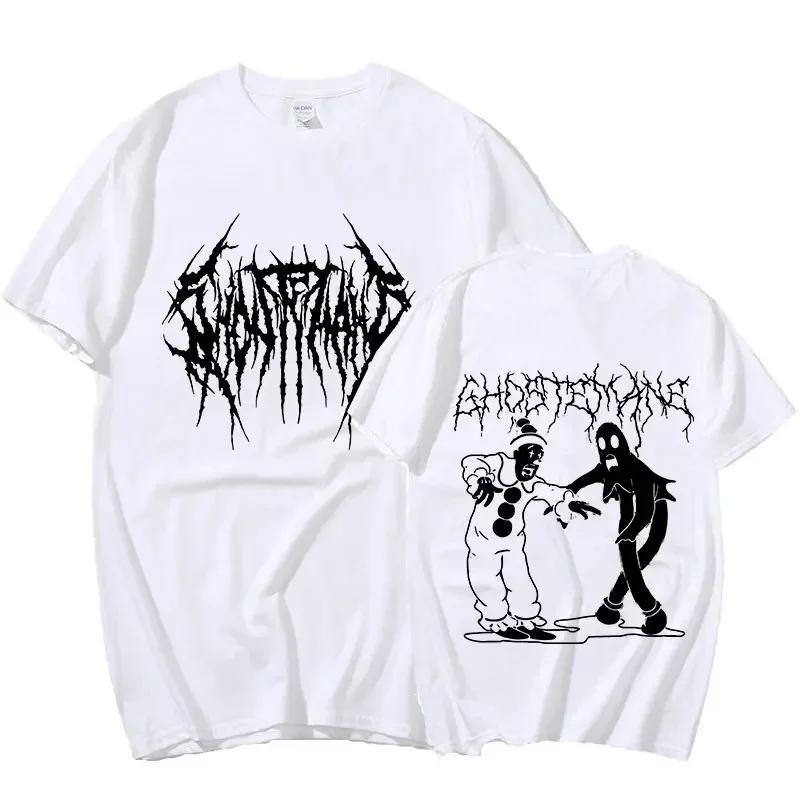 Unisex Unisex Print Tshirt Fashion Hip Hop Metal Gothic Rock T Shirt Loose Streetwear Summer Loose Sport T Shirt Short Sleeve