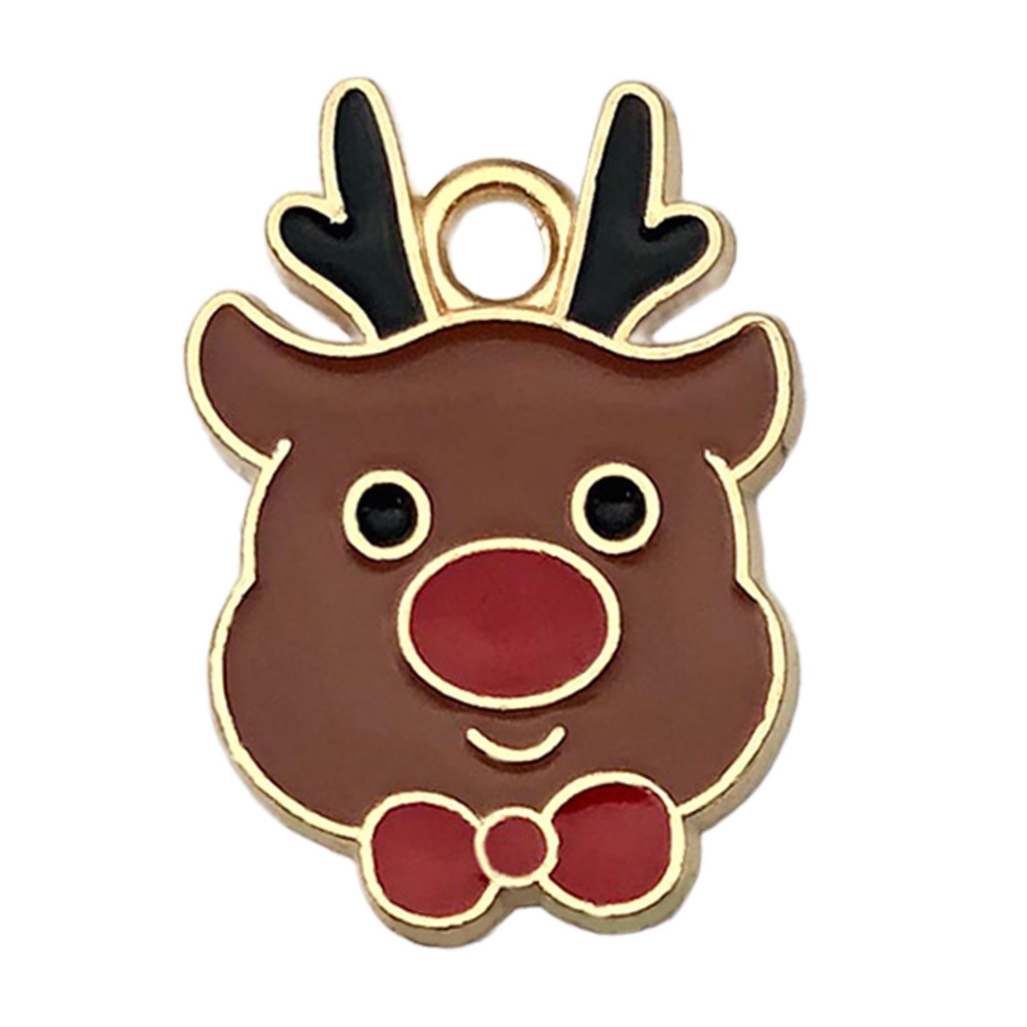 

Набір з 50 різдвяних підвісок з масляною краплею: Милий Санта, Сніговик, Дерево DIY Ювелірні Аксесуари Oil dripping Christmas