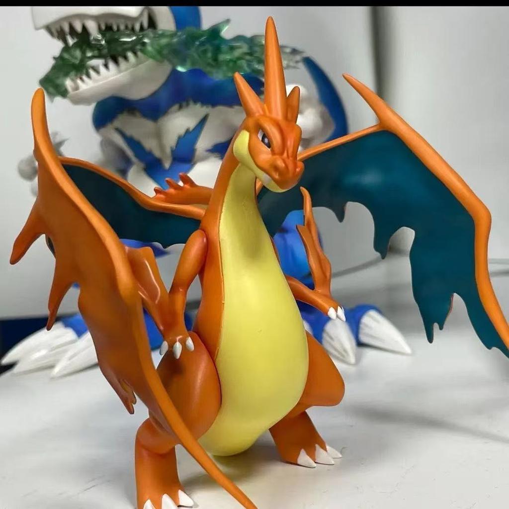 In stock Anime Pokemon Figures Charizard Dracaufeu Glurak Action Figure Pvc Statue Collection Model Desktop Decoration Toys Gift