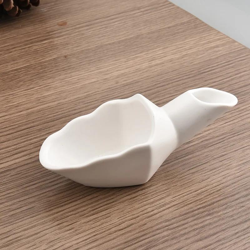 Coffee Bean Measuring Tray Ceramic Measure Shovel for Weighing and Filling Coffee Beans Home Coffee Accessories Barista Tools