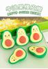 South American Office School Supplies Cute Expression Avocado Shaped Eraser Student Stationery Final Christmas Gift Prizes Kawai