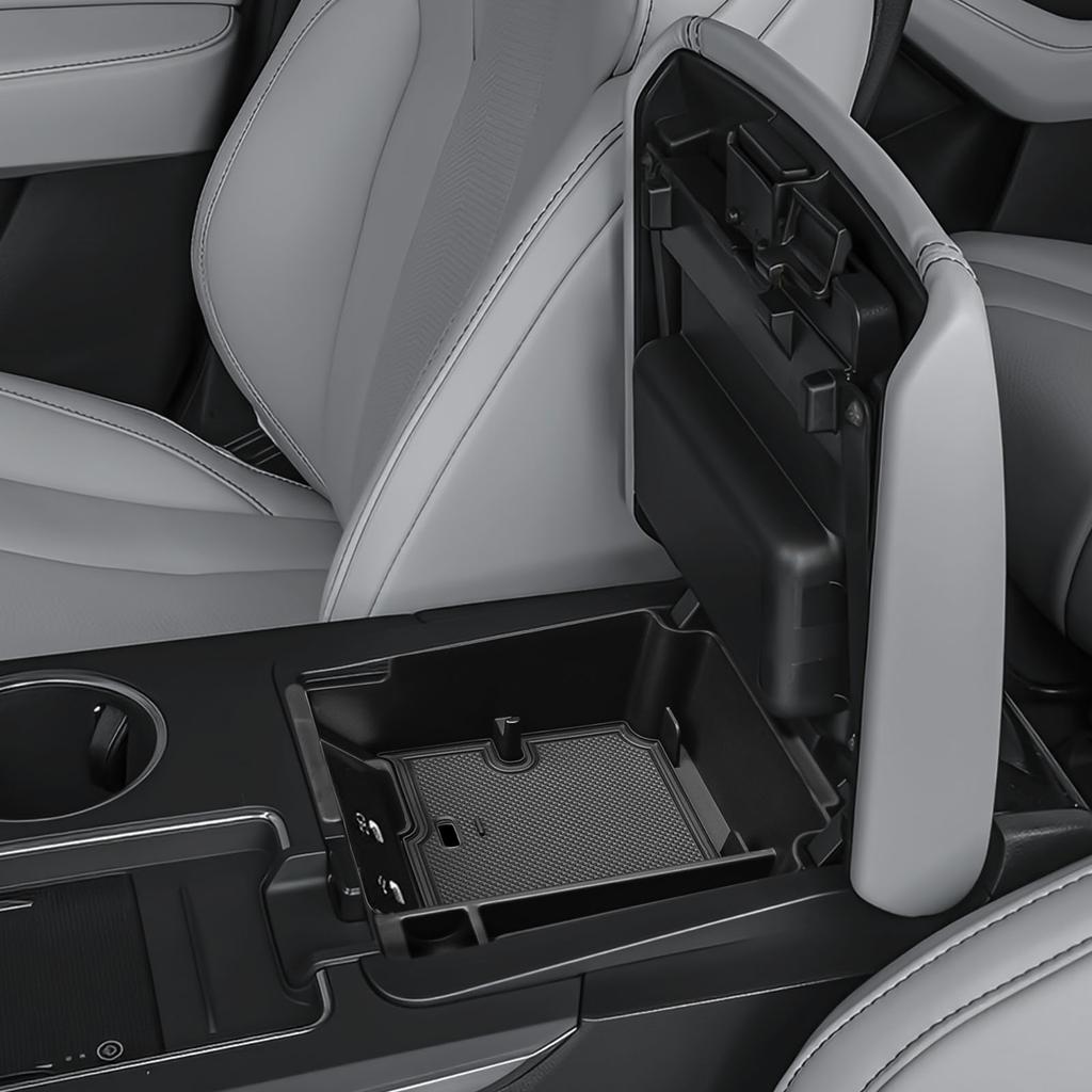 Sixthsmoy For 2025 Acura MDX Center Console Organizer Tray Armrest Storage Box Secondary Interior Car Box Organizer Accessories