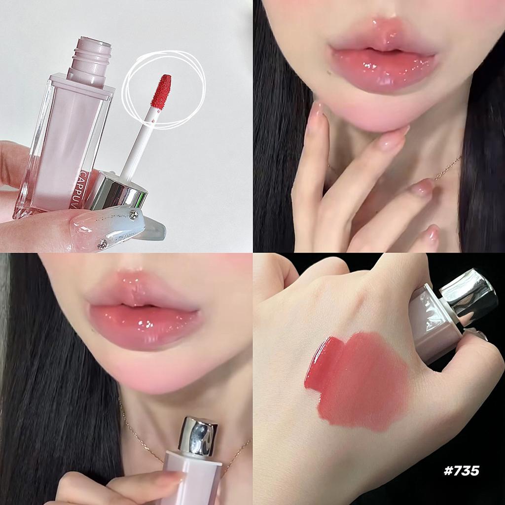 Lip Glaze, Mirror Moisturizing Lipstick, Plump Lips Are Not Easy To Stain Lip Gloss