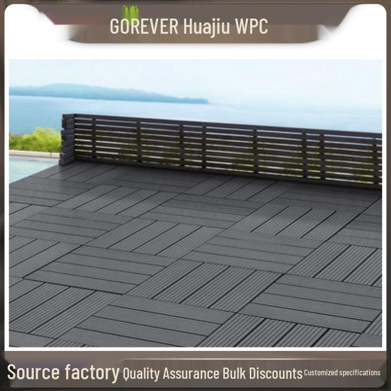 Custom WPC Outdoor Balcony & Garden Flooring Tiles