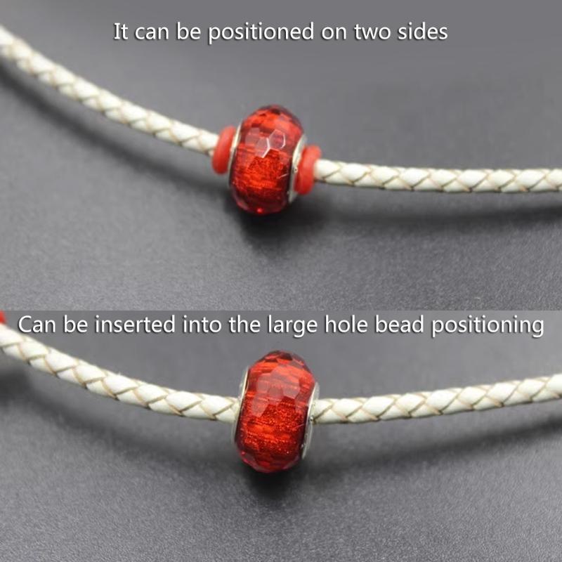Pakket van 100 Siliconen Afstandhouders Ringen Armbanden Ringen Siliconen Textuur Sieraden Maakbenodigdheden voor Armband Ketting Oorbellen