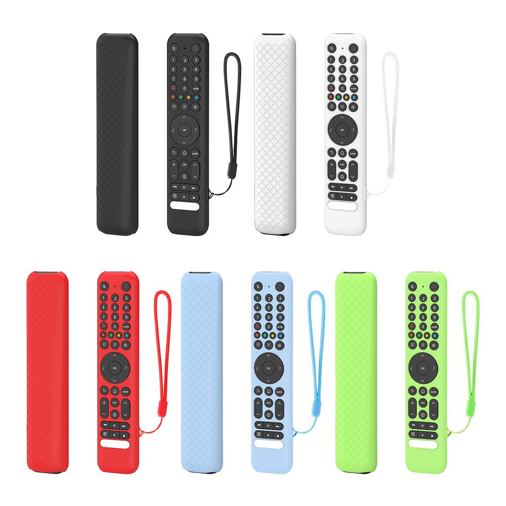 Silicone Remote Case for TCL RC716/RC833 GUB1 Remote Protective Case Anti-Slip Silicone Sleeve Shockproof Anti-Drop with Lanyard