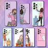 Best Friend For Samsung Galaxy S23 S24 S25 Ultra S22 Plus S21 Black Soft Case Waterproof Soft Case
