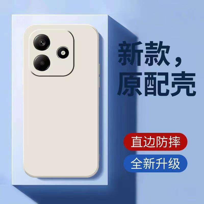 Applicable to Redmi Note14Pro mobile phone case Turbo4 Rubik's Cube straight edge 10X liquid silicone K80 skin-friendly feel