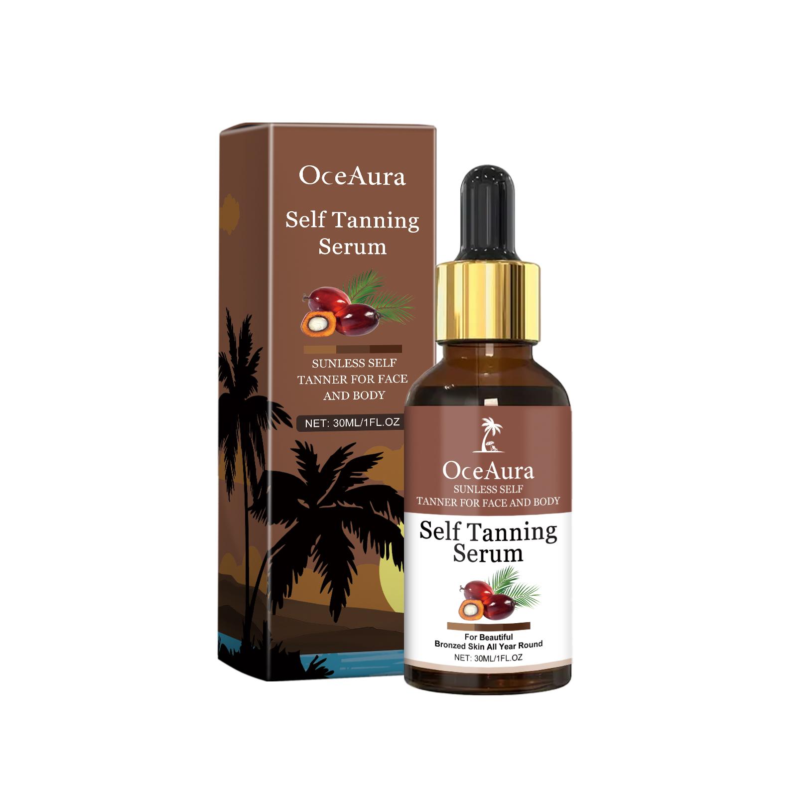 

OceAura Sunless Tanning Essence - Moisturizing Bronzer for Radiant, Darker Skin 30ml