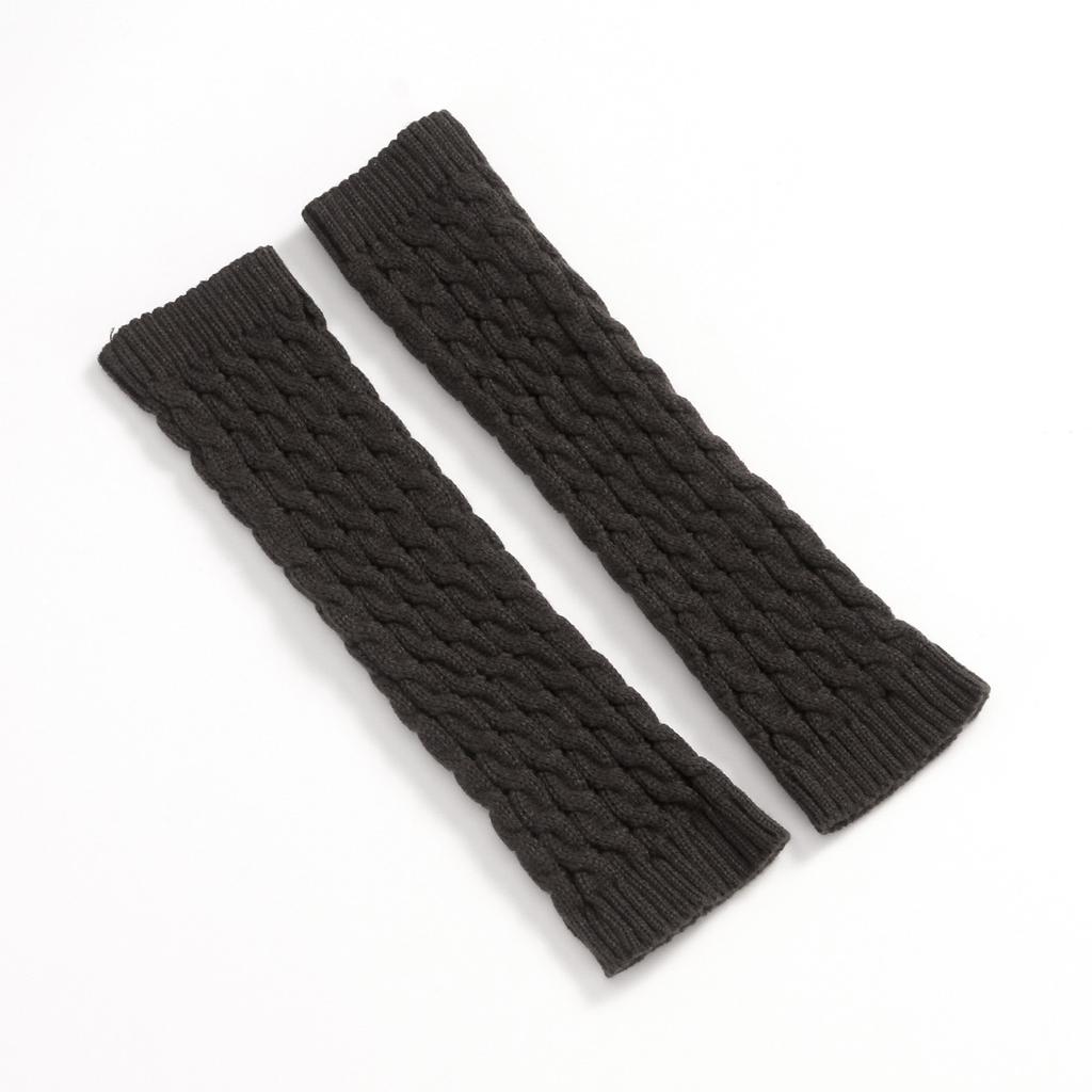 42cm Long Woolen Pile Sock Cover Autumn and Winter Women's Knitted Leg Protector Warm Foot Cover