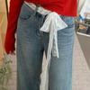 Bow Lace Waist Belt Floral Dress Jeans Belt Unique Lace Waistband  Spicy Girls