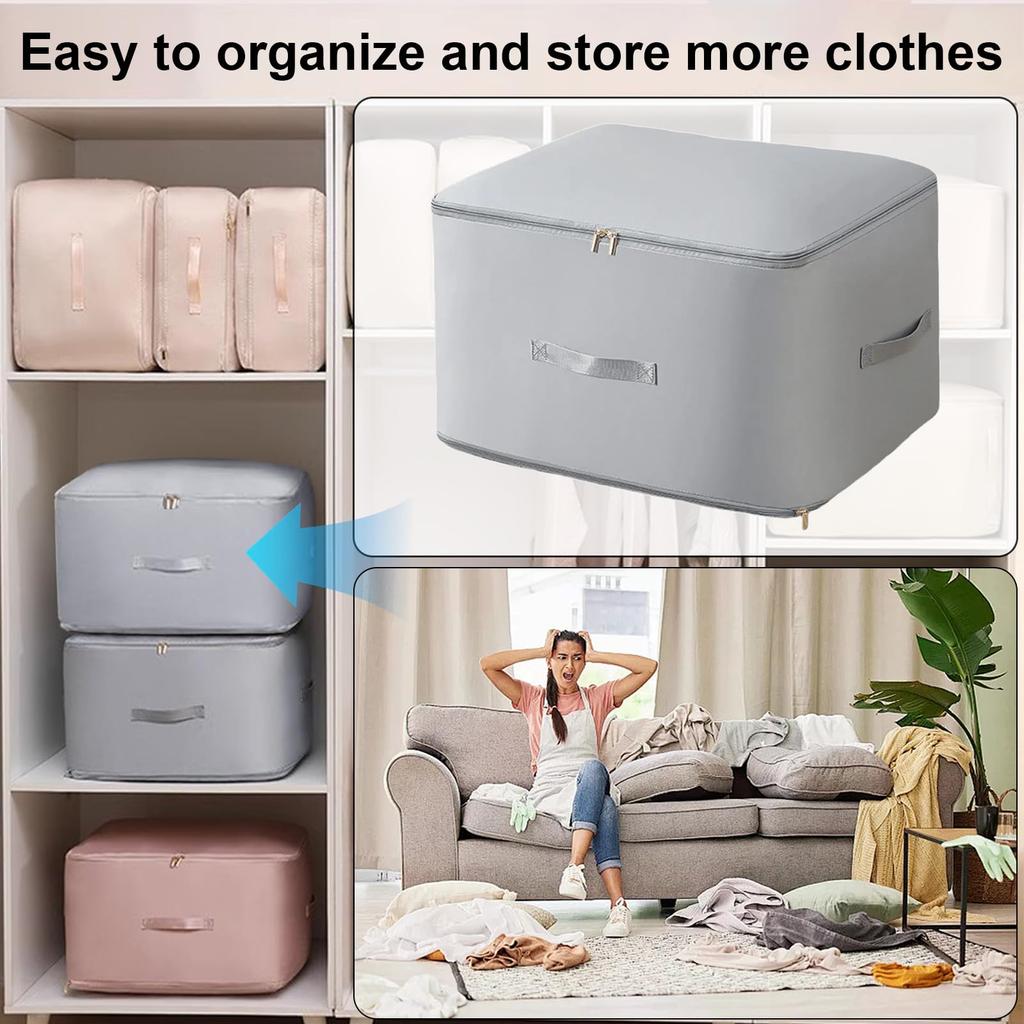 Large Organizer Storage Bag Dustproof Moisture-proof Compression Quilt Clothes Closet Cabinet Organizer Home School Packing Cube