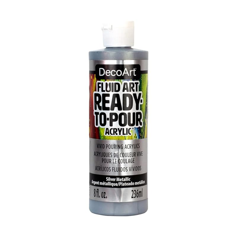 

deco art fluid art 8oz DFA151 silver metallic 12092151