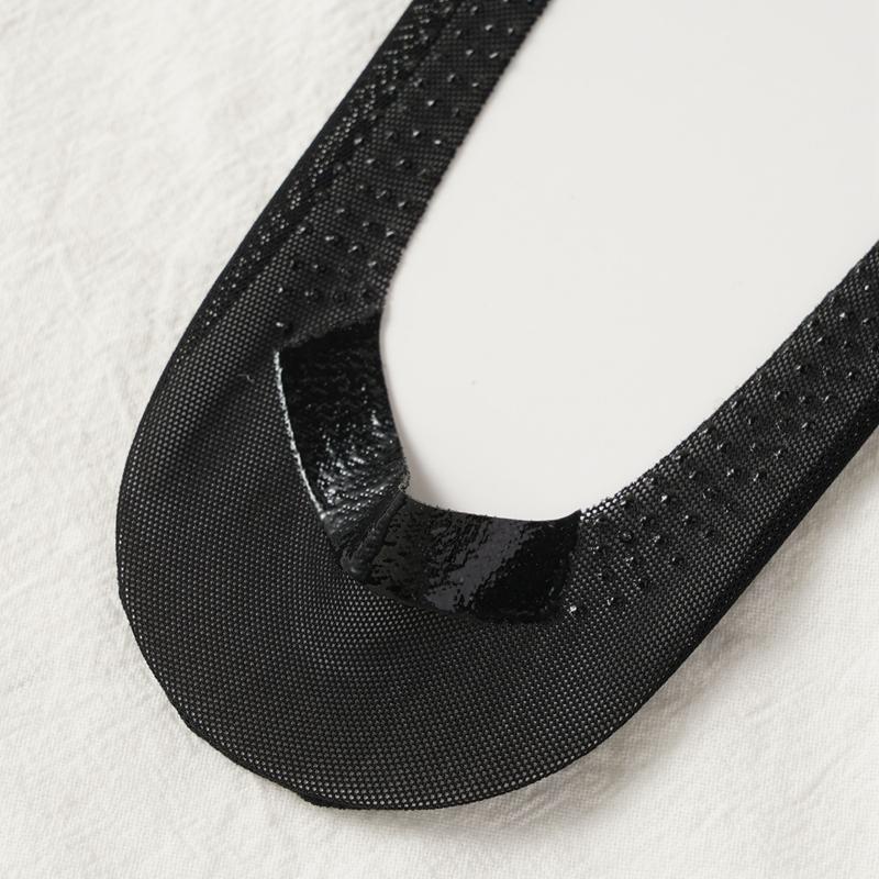 Damen Sommer Dünne Rutschfeste Bootssocken Baumwollsohlen Eisseide Flache Unsichtbare Socken Sommer Kurze Socken