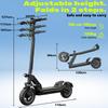 Elektrische Step voor Volwassenen, 75 km Bereik, 800W Max Motor, Opvouwbaar, Krachtig, Dubbele Ophanging, Alle Terrein, Ultralicht, TODIMART D8