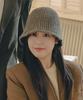 ULUK Lucida Black Label Winter Grid Knitting Bucket Hat_Brown