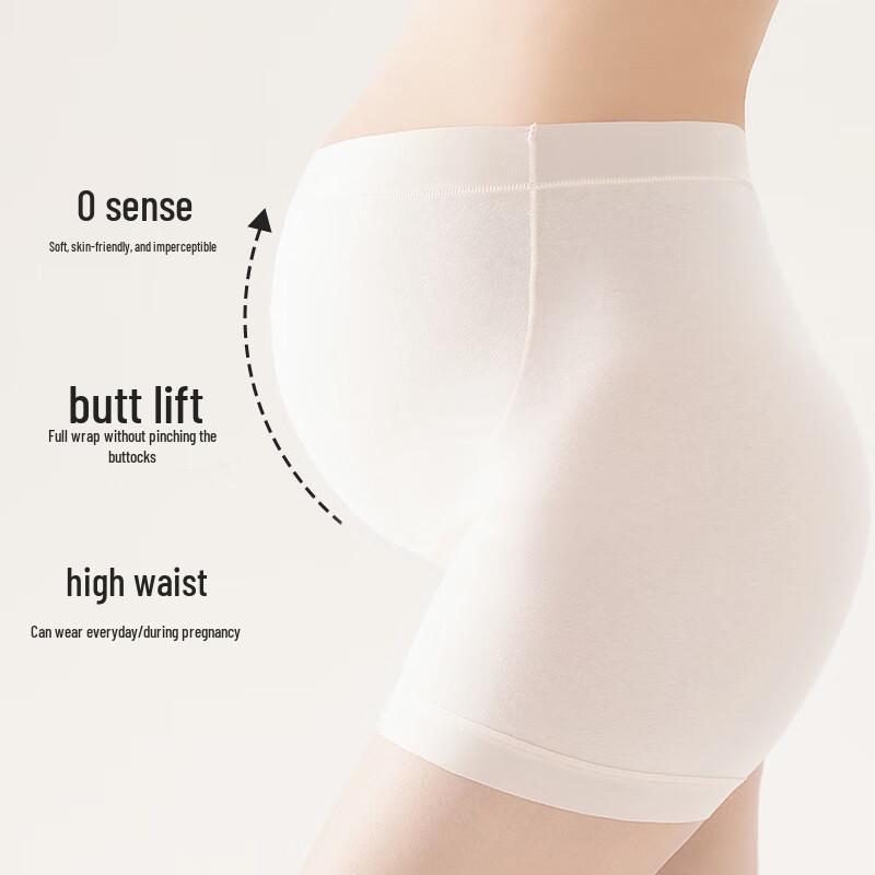 Urban Beauty Women's Maternity High-Waisted Cotton Seamless Safety Shorts