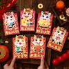 6pcs Red Color Chinese Red Envelopes Cartoon Cartoon Red Packets New Year Red Hongbao  Birthday Gift