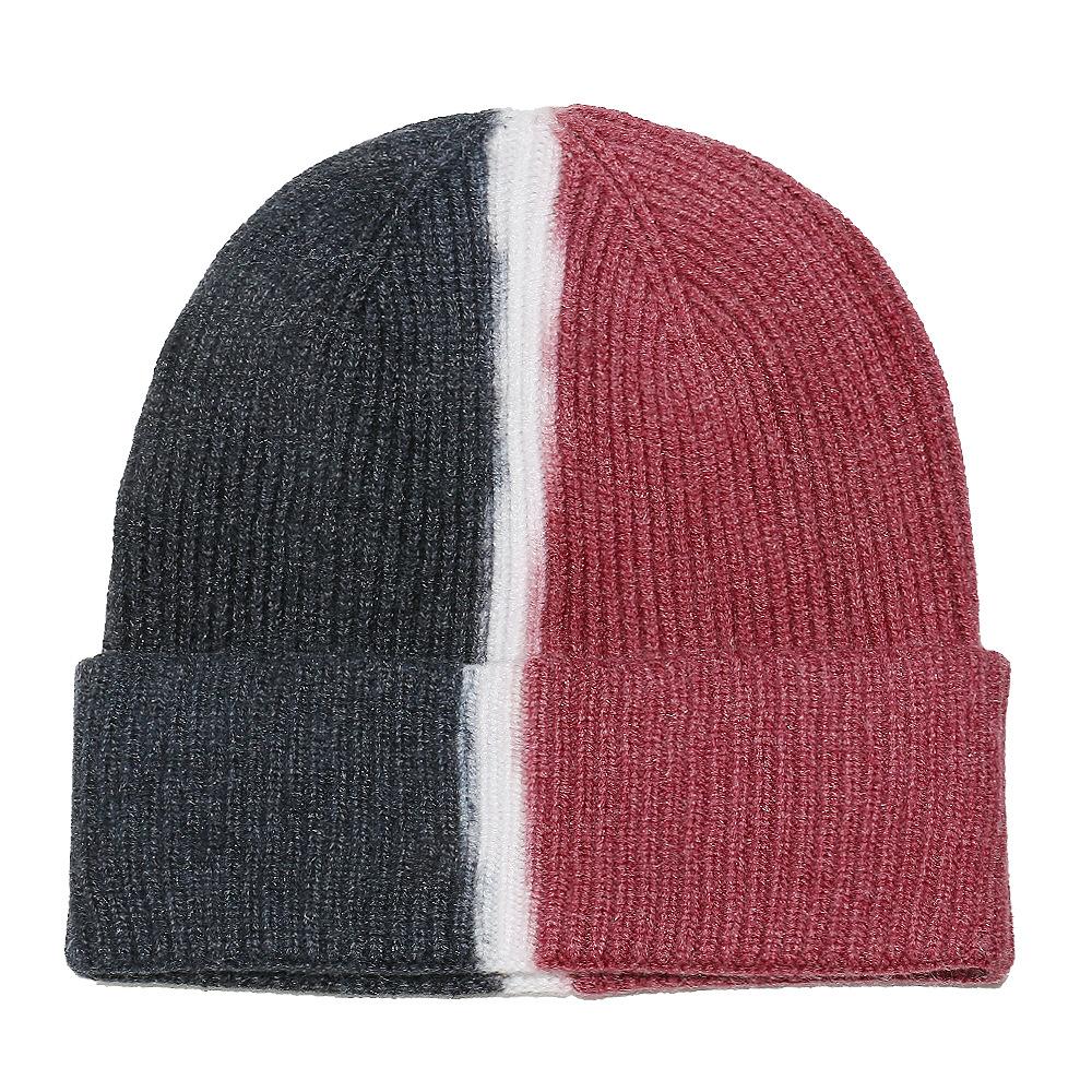 Temu winter hat children's splicing tie-dye wool hat outdoor casual versatile knitted hat 2025