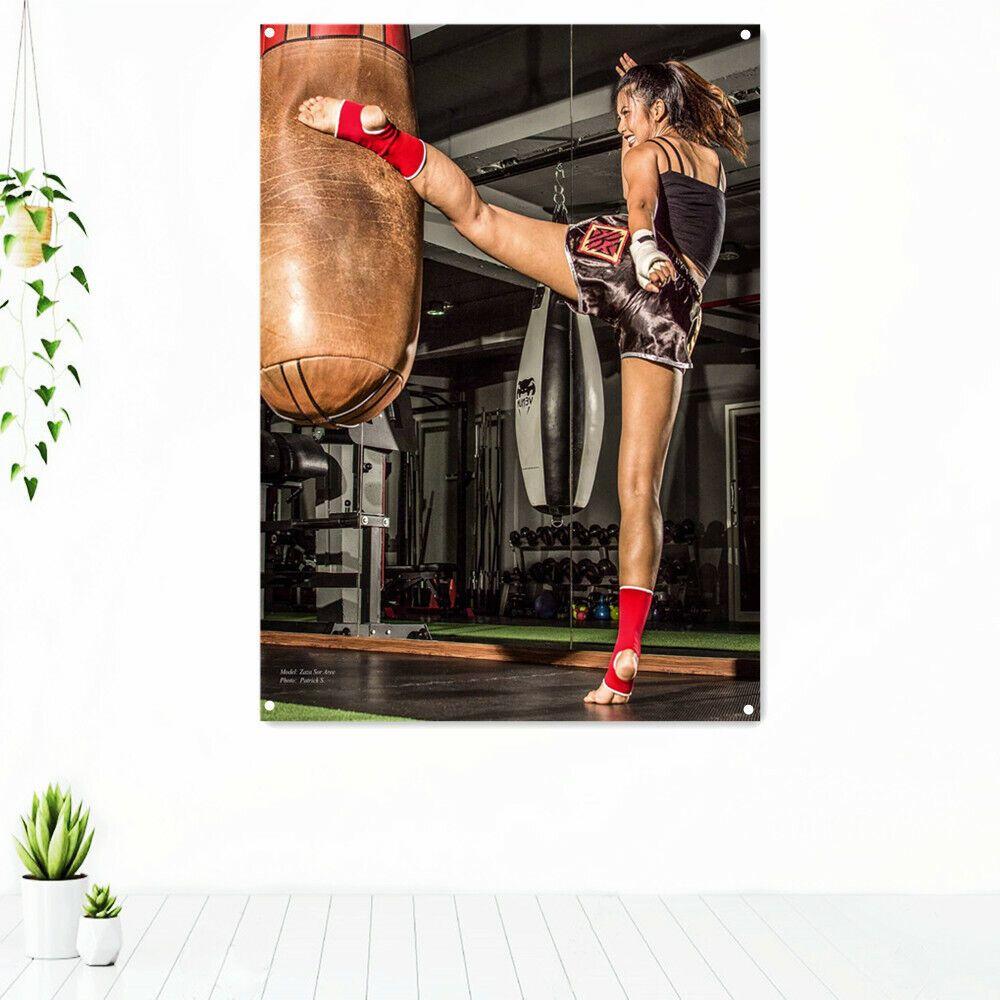 Muay Thai Kickboxing Tapestry 75x100 чёрный
