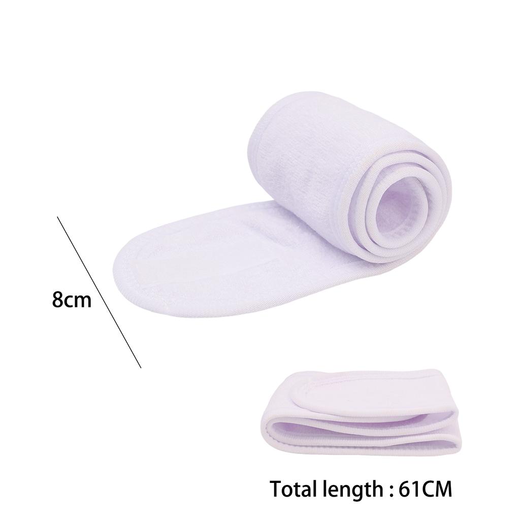 1-5pcs 2025 New Headscarf Velcro Bag Headscarf Beauty Salon Dedicated Face Washing Makeup Headband Beauty Headband Sports