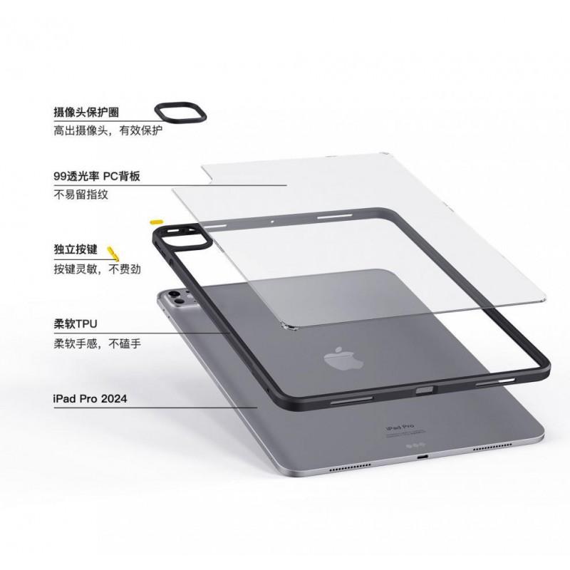 Slim Transparent Back Cover IPad Pro 12.9 Inch With TPUPC Shockproof Case Air 6 5 Minimalist Design