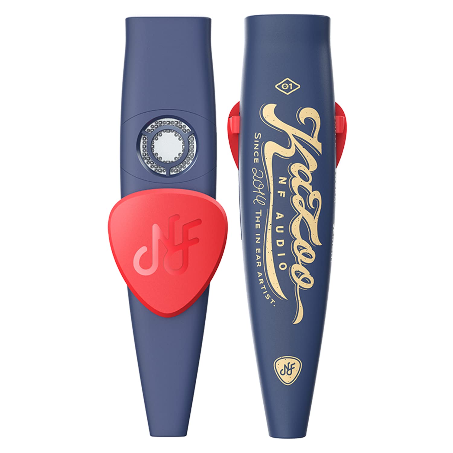 

Аудио Kazoo01 Изготовлено на профессиональном аудиооборудовании Использует ту же вибрирующую мембрану, что и наушники Kazoo с духовым инструментом []NF производитель. синий