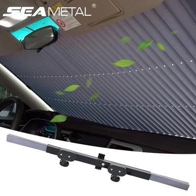 Car Windshield Sunshade UV Protection Sun Visor Front /Rear Window Windshield Sun Protection Curtain Automatic Extension Car Cover Window