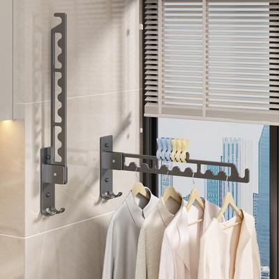 RVS Balkon Kledingdroogrek Wandmontage Kledingdroogrek Badkamer Droogrek Binnen Ruimtebesparend 11 Gaten