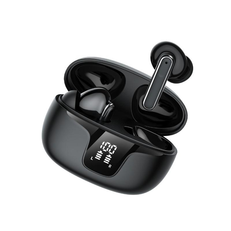 

Private mode bluetooth headset. New NC noise canceling wireless in-ear headset xy19 standard version [double mark enc] чорний