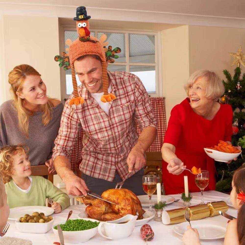 High-top Thanksgiving Cap Handmade Thanksgiving Decor Adorable Halloween Cosplay Costume  Holiday