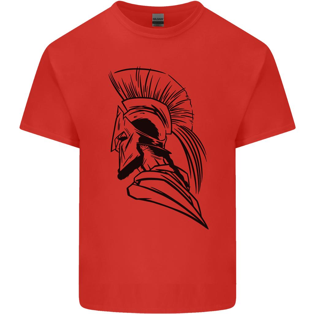 Spartan Helmet Training Bodybuilding MMA Unisexs Light Cotton TShirt
