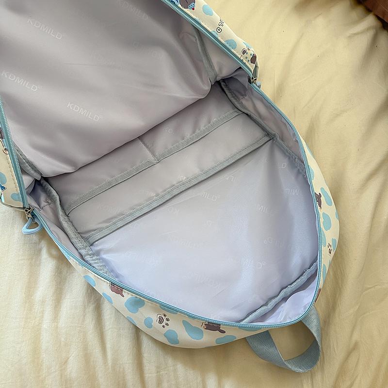 Puppy Printed Schoolbag Junior High School Students Lightweight Backpack Women's Cartoon Backpack