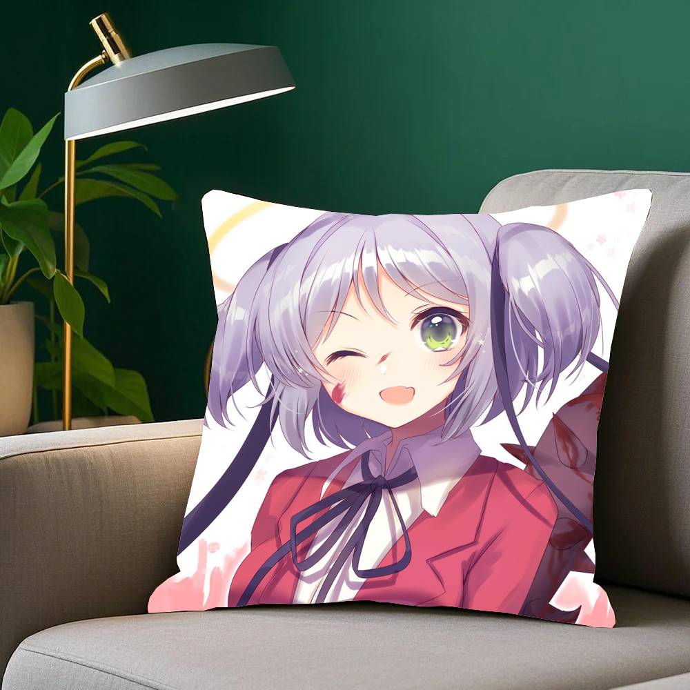 Bludgeoning Angel Dokuro-chan Anime Pillow Case Home Decor Throw For Sofa Bed Car Room Decor Gift Idea