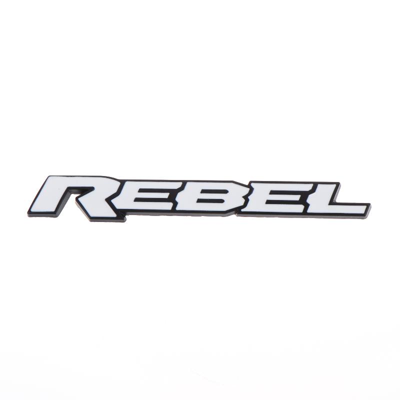 Personalized 3D Metal Car Sticker Rebel Letter Car Decal Self-Adhesive Letter Badge Stickers Car Exterior Decor Accessories