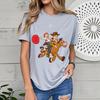 Toy Story Woody and Jessie Printed Womens Summer Fashion TShirt Pure Cotton Short Sleeve Casual Top Cartoon Clothing